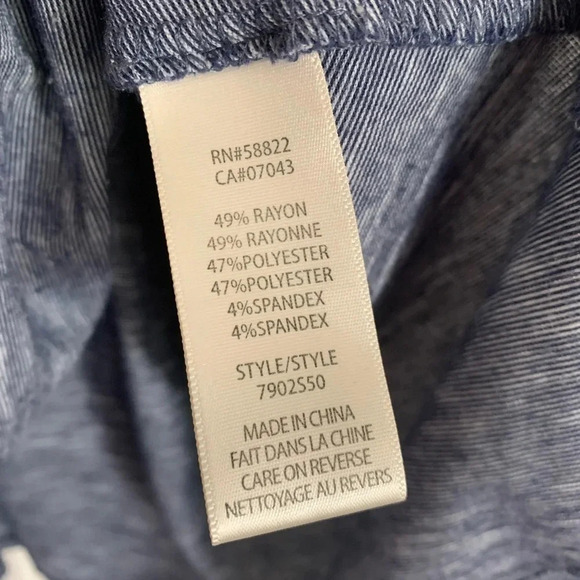 Max Studio Babydoll Striped Scoop Neck T-Shirt Dress - Blue - Size XS - EUC - Picture 5 of 6